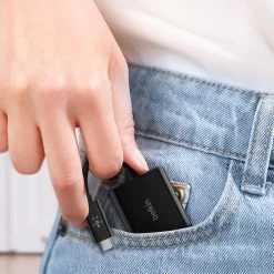 Adaptateur USB-C Vers USB-C 60W + Jack 3.5mm Femelle Charge + Audio, Belkin - Noir -Musique recherchée. ada blk c2c35 7