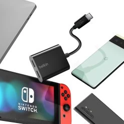 Adaptateur USB-C Vers Dual USB-C Femelle Charge Rapide 60W + Audio, Belkin - Noir 18 Adaptateur USB-C Vers Dual USB-C Femelle Charge Rapide 60W + Audio, Belkin - Noir -Musique recherchée. ada blk u081 7