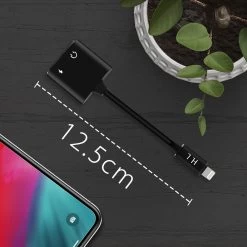 Adaptateur Audio Et Charge IPhone Lightning Vers Jack 3.5mm Et Lightning, HL-096 - Noir -Musique recherchée. ada hl096 bk 8 3