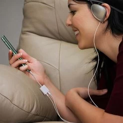 Adaptateur Audio Et Charge Lightning Vers Jack 3.5mm Et Lightning 12cm, HL-099 - Blanc -Musique recherchée. ada hl099 4