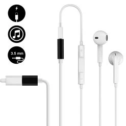 Adaptateur Audio Et Charge USB-C Vers Jack 3.5mm Et USB-C, HL-100 - Noir -Musique recherchée. ada hl100 bk 6