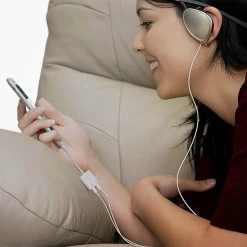 Adaptateur IPhone Lightning Vers 2 Lightning Audio Et Charge - Blanc -Musique recherchée. ada ip5 2ip5 10