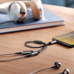 Adaptateur Audio Jack 3.5mm Mâle Vers 2x Jack 3.5mm Femelle, LinQ 14 Adaptateur Audio Jack 3.5mm Mâle Vers 2x Jack 3.5mm Femelle, LinQ -Musique recherchée. ada linq 1mv2f 4