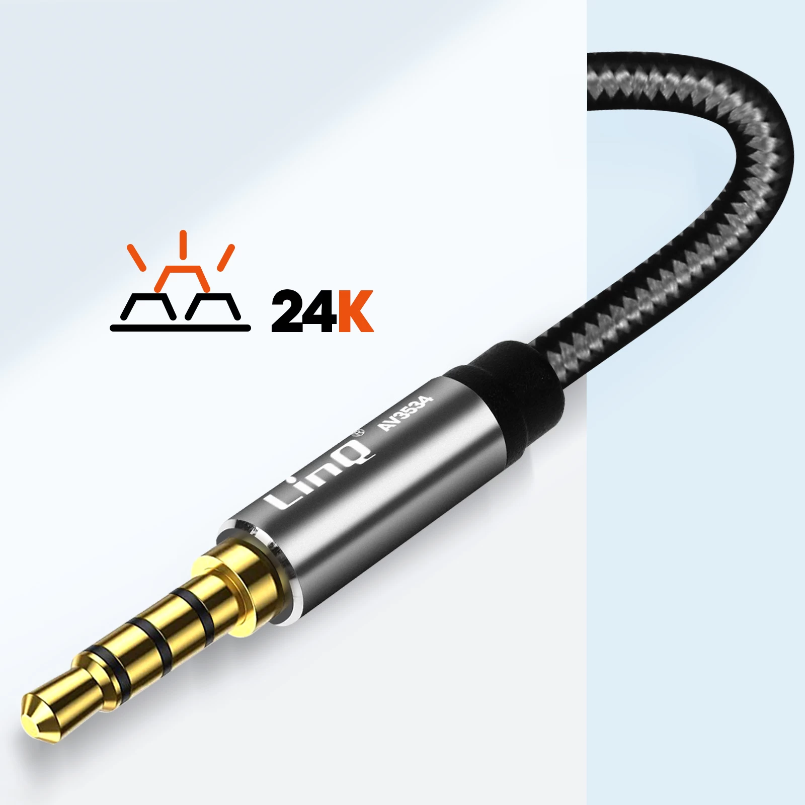Adaptateur Audio Jack 3.5mm Mâle Vers Double Jack 3.5mm Femelle, Casque + Micro - LinQ 8 Adaptateur Audio Jack 3.5mm Mâle Vers Double Jack 3.5mm Femelle, Casque + Micro - LinQ – Image 6