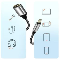 Adaptateur Audio Apple Lightning Mâle Vers Double Jack 3.5mm Femelle Pour Casques - LinQ 14 Adaptateur Audio Apple Lightning Mâle Vers Double Jack 3.5mm Femelle Pour Casques - LinQ -Musique recherchée. ada linq 3537 4