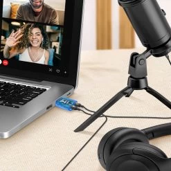 Carte Son Externe USB Vers 2x Jack 3.5mm, Audio + Microphone, LinQ Bleu 13 Carte Son Externe USB Vers 2x Jack 3.5mm, Audio + Microphone, LinQ Bleu -Musique recherchée. ada linq its51 bl 3