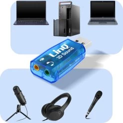 Carte Son Externe USB Vers 2x Jack 3.5mm, Audio + Microphone, LinQ Bleu 16 Carte Son Externe USB Vers 2x Jack 3.5mm, Audio + Microphone, LinQ Bleu -Musique recherchée. ada linq its51 bl 6