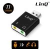 Carte Son USB Externe PC, Macbook - Adaptateur Double Jack Surround 7.1 (Enceinte, Micro, Casque) -Musique recherchée. ada linq u3059 r