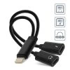Câble Adaptateur Lightning Audio Et Charge Vers 2x Lightning Femelle - Noir 2 Câble Adaptateur Lightning Audio Et Charge Vers 2x Lightning Femelle - Noir -Musique recherchée. ada secaudio ip5 v2 r 2