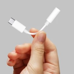 Adaptateur Audio USB-C Vers Jack 3,5mm, Musiques & Appels - Blanc -Musique recherchée. adajack 4apl usbc 8