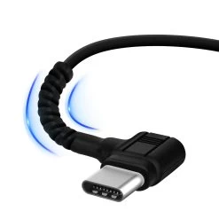 Adaptateur Audio USB-C Vers Jack 3.5mm Femelle, Design Coudé Avec Longueur 12cm - Noir -Musique recherchée. adajack plex usbc 4