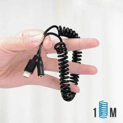 Adaptateur IPhone Vers Jack 3.5mm Femelle, Cordon Spiral, Puluz - Noir 15 Adaptateur IPhone Vers Jack 3.5mm Femelle, Cordon Spiral, Puluz - Noir -Musique recherchée. adajack plz 515b 5