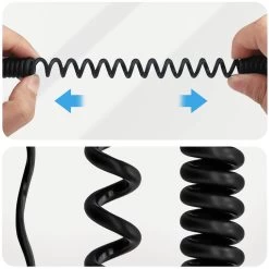 Adaptateur IPhone Vers Jack 3.5mm Femelle, Cordon Spiral, Puluz - Noir 19 Adaptateur IPhone Vers Jack 3.5mm Femelle, Cordon Spiral, Puluz - Noir -Musique recherchée. adajack plz 515b 9