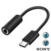 Adaptateur Audio Officiel Sony, USB-C Mâle Vers Jack 3.5mm Femelle - Noir