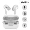 Écouteurs Intra-auriculaires Sans Fil Bluetooth Avec Micro Et Boîtier De Recharge By Akashi - Blanc -Musique recherchée. akapod r v2