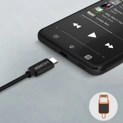 Câble USB C Vers Jack 3.5mm, Audio Auxillaire, 1m, IHower - Noir -Musique recherchée. aux h882 8