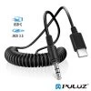 Câble USB-C Vers Jack 3.5mm Mâle, Puluz - Noir 2 Câble USB-C Vers Jack 3.5mm Mâle, Puluz - Noir -Musique recherchée. aux plz 513b r
