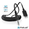 Câble IPhone Lightning Vers Jack 3.5mm Mâle, Puluz - Noir -Musique recherchée. aux plz 514b r