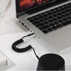 Câble Torsadé Audio Auxiliaire Jack 3.5 Mm Mâle-Mâle, 1,2 Mètres USAMS - Noir -Musique recherchée. aux usams bk 3