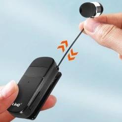 Oreillette Bluetooth Intra-auriculaires, Autonomie 10 Heures Avec Câble Rétractable, LinQ R8344 - Noir 21 Oreillette Bluetooth Intra-auriculaires, Autonomie 10 Heures Avec Câble Rétractable, LinQ R8344 - Noir -Musique recherchée. bt linq bk 834 10