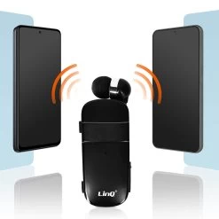 Oreillette Bluetooth Intra-auriculaires, Autonomie 10 Heures Avec Câble Rétractable, LinQ R8344 - Noir 18 Oreillette Bluetooth Intra-auriculaires, Autonomie 10 Heures Avec Câble Rétractable, LinQ R8344 - Noir -Musique recherchée. bt linq bk 834 7