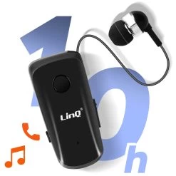 Oreillette Bluetooth Fonction Vibreur Et Annonce Vocale Avec Câble Rétractable, LinQ R839 - Noir 21 Oreillette Bluetooth Fonction Vibreur Et Annonce Vocale Avec Câble Rétractable, LinQ R839 - Noir -Musique recherchée. bt linq bk 839 10