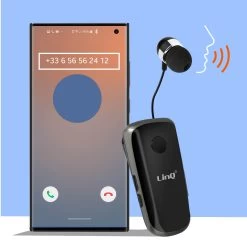 Oreillette Bluetooth Fonction Vibreur Et Annonce Vocale Avec Câble Rétractable, LinQ R839 - Noir 14 Oreillette Bluetooth Fonction Vibreur Et Annonce Vocale Avec Câble Rétractable, LinQ R839 - Noir -Musique recherchée. bt linq bk 839 3