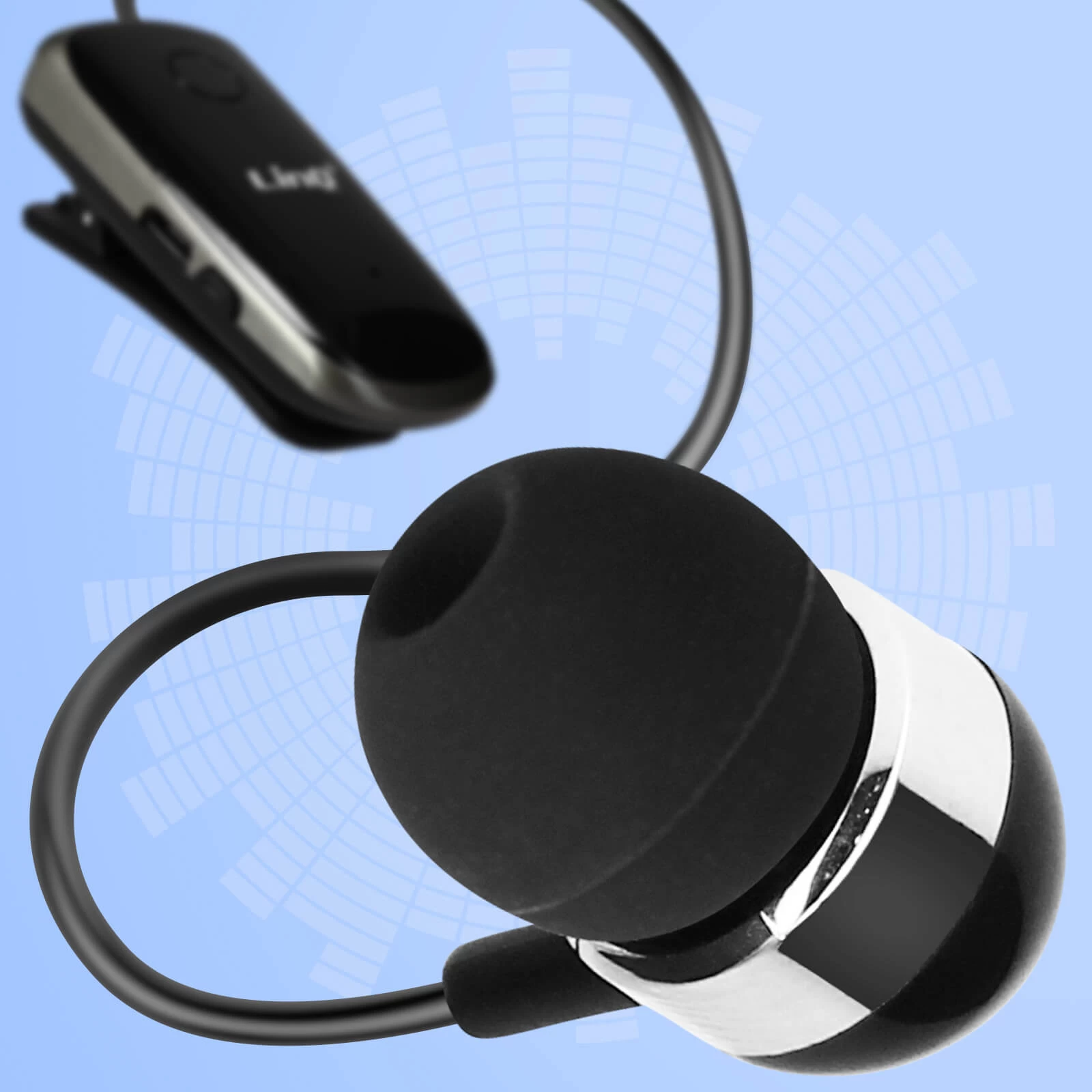 Oreillette Bluetooth Fonction Vibreur Et Annonce Vocale Avec Câble Rétractable, LinQ R839 - Noir 6 Oreillette Bluetooth Fonction Vibreur Et Annonce Vocale Avec Câble Rétractable, LinQ R839 - Noir – Image 4