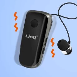Oreillette Bluetooth Fonction Vibreur Et Annonce Vocale Avec Câble Rétractable, LinQ R839 - Noir 16 Oreillette Bluetooth Fonction Vibreur Et Annonce Vocale Avec Câble Rétractable, LinQ R839 - Noir -Musique recherchée. bt linq bk 839 5
