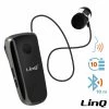 Oreillette Bluetooth Fonction Vibreur Et Annonce Vocale Avec Câble Rétractable, LinQ R839 - Noir -Musique recherchée. bt linq bk 839 r 2