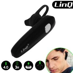 Musique recherchée. 3 Oreillette Bluetooth LinQ R556, Intra-auriculaire - Noir