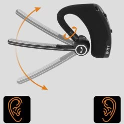 Oreillette Bluetooth Sans-fil Avec Contour D'oreille, LinQ R8358 -Musique recherchée. bt linq r8358 5
