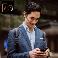 Oreillette Bluetooth Sans-fil Avec Contour D'oreille, LinQ R8358 -Musique recherchée. bt linq r8358 7