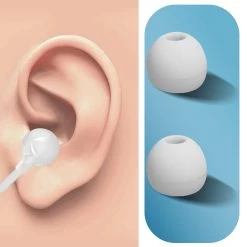 Oreillette Bluetooth Intra-auriculaires, Autonomie 10 Heures Avec Câble Rétractable, LinQ R8344 - Blanc -Musique recherchée. bt linq wh 834 5