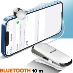 Oreillette Bluetooth Fonction Vibreur Et Annonce Vocale Avec Câble Rétractable, LinQ R839 - Blanc 18 Oreillette Bluetooth Fonction Vibreur Et Annonce Vocale Avec Câble Rétractable, LinQ R839 - Blanc -Musique recherchée. bt linq wh 839 7