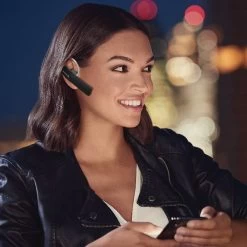 Mono Oreillette Bluetooth Sans-fil Connexion Multipoint, Kit Mains Libres, Swissten - Noir -Musique recherchée. bt swiss bk ul9 3