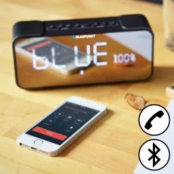 Enceinte Bluetooth Fonction Radio Réveil - Lecteur Micro-SD Et Effet Miroir, Blaupunkt - Argent Et Noir 12 Enceinte Bluetooth Fonction Radio Réveil - Lecteur Micro-SD Et Effet Miroir, Blaupunkt - Argent Et Noir -Musique recherchée. bt16 clock 3 2