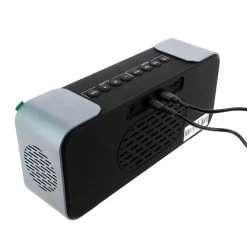 Enceinte Bluetooth Fonction Radio Réveil - Lecteur Micro-SD Et Effet Miroir, Blaupunkt - Argent Et Noir 16 Enceinte Bluetooth Fonction Radio Réveil - Lecteur Micro-SD Et Effet Miroir, Blaupunkt - Argent Et Noir -Musique recherchée. bt16 clock 7
