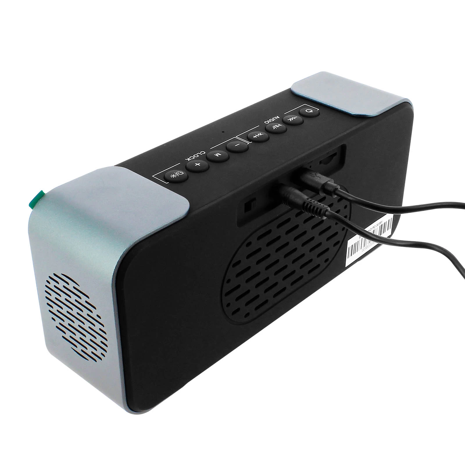 Enceinte Bluetooth Fonction Radio Réveil - Lecteur Micro-SD Et Effet Miroir, Blaupunkt - Argent Et Noir 9 Enceinte Bluetooth Fonction Radio Réveil - Lecteur Micro-SD Et Effet Miroir, Blaupunkt - Argent Et Noir – Image 7