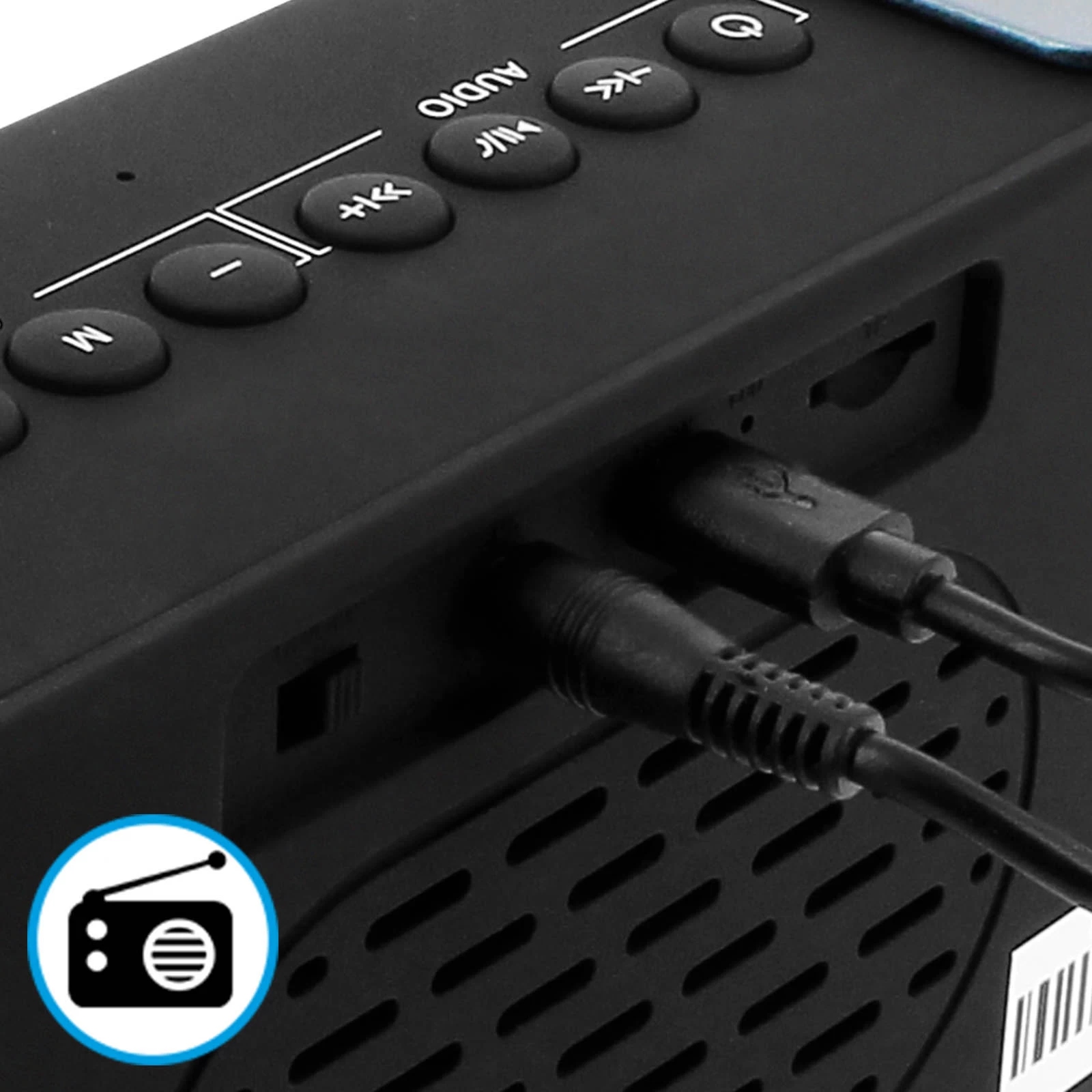 Enceinte Bluetooth Fonction Radio Réveil - Lecteur Micro-SD Et Effet Miroir, Blaupunkt - Argent Et Noir 10 Enceinte Bluetooth Fonction Radio Réveil - Lecteur Micro-SD Et Effet Miroir, Blaupunkt - Argent Et Noir – Image 8