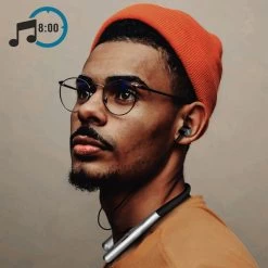 Ecouteur Sans Fil Sport Magnétiques Tour De Cour, GJBY CA-112 Series - Noir -Musique recherchée. ca112 bk 5