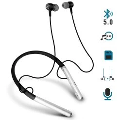 Ecouteur Sans Fil Sport Magnétiques Tour De Cour, GJBY CA-112 Series - Noir