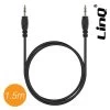 Câble Audio Auxiliaire Jack 3,5mm Mâle/Mâle, 1,5m De Longueur, LinQ- Noir 1 Câble Audio Auxiliaire Jack 3,5mm Mâle/Mâle, 1,5m De Longueur, LinQ- Noir -Musique recherchée. data aux 1m r
