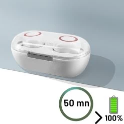 Écouteurs Sans Fil Bluetooth Intra-auriculaires, DT-2 - Rose -Musique recherchée. dt2 pk dv2 5