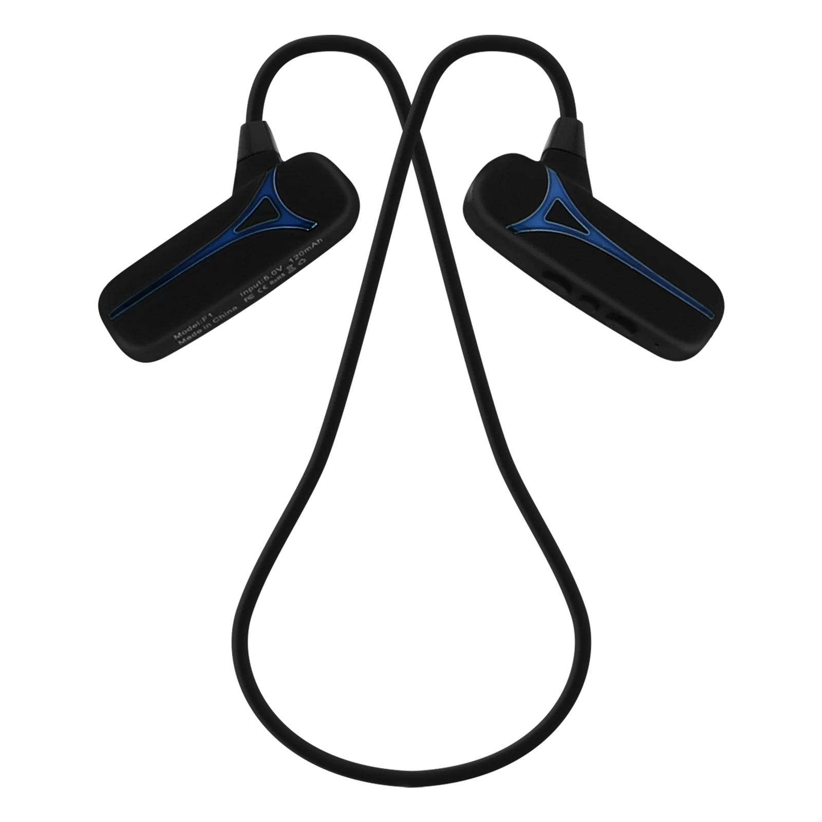 Écouteurs Sport Bluetooth Sans Fil F1, Oreille Ouverte - Noir 4 Écouteurs Sport Bluetooth Sans Fil F1, Oreille Ouverte - Noir – Image 2