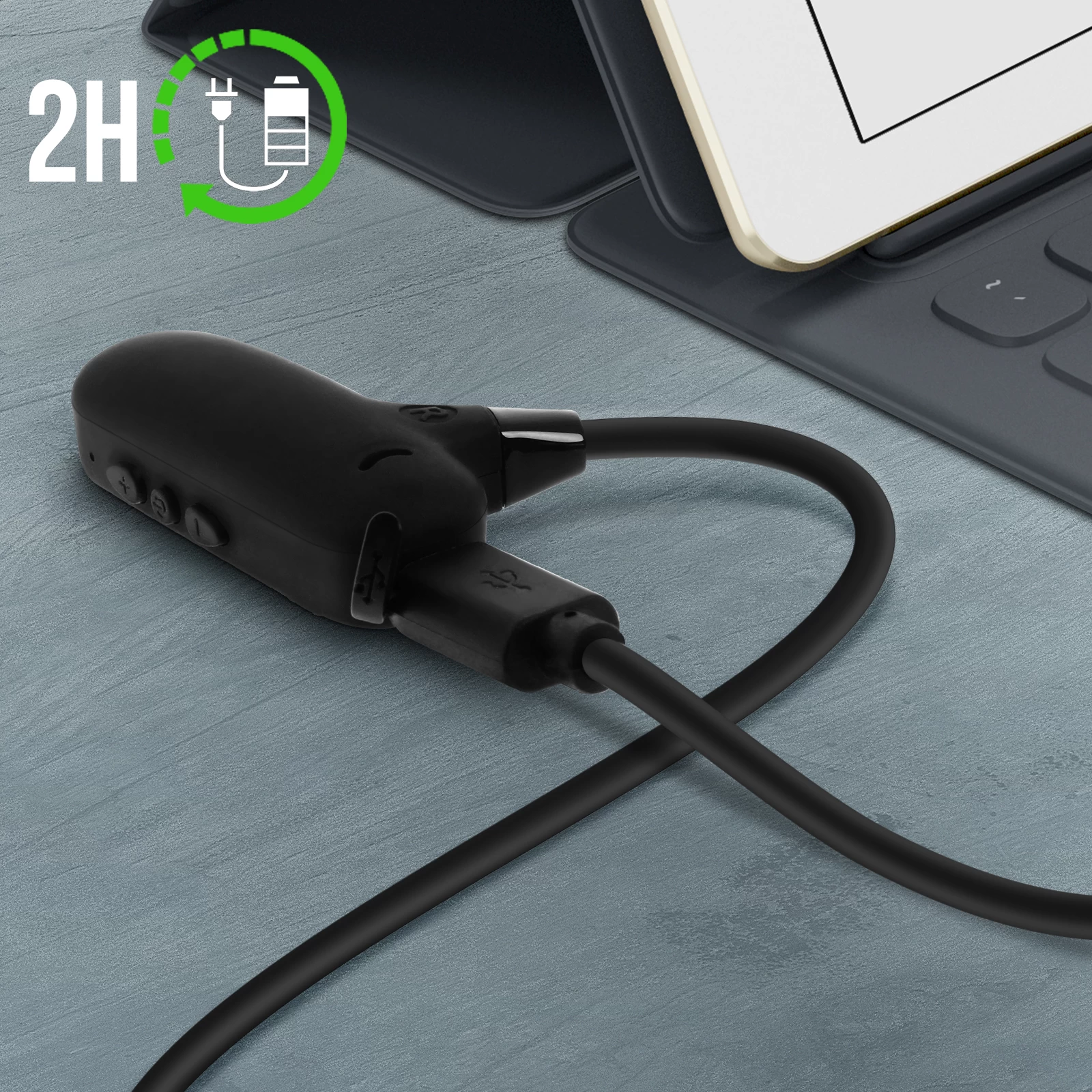 Écouteurs Sport Bluetooth Sans Fil F1, Oreille Ouverte - Noir 8 Écouteurs Sport Bluetooth Sans Fil F1, Oreille Ouverte - Noir – Image 6