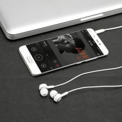 Écouteurs Stéréo Intra-auriculaires - Blanc -Musique recherchée. head intra white dv3 6