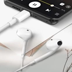 Écouteurs USB-C OnePlus Original, Kit Main Libre - Blanc 14 Écouteurs USB-C OnePlus Original, Kit Main Libre - Blanc -Musique recherchée. hf 1pl usbc 3