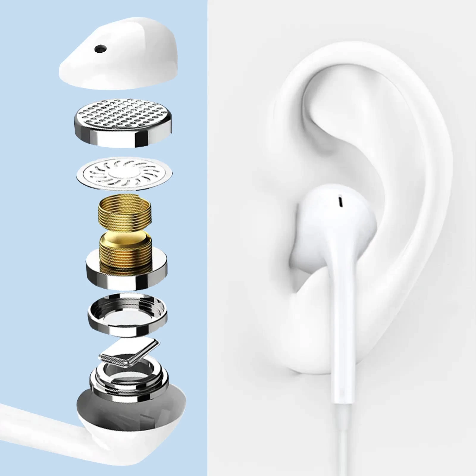 Écouteurs USB-C OnePlus Original, Kit Main Libre - Blanc 8 Écouteurs USB-C OnePlus Original, Kit Main Libre - Blanc – Image 6