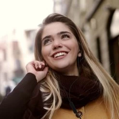 Écouteurs Sport Filaires Jack 3.5 Mm, Kit Piéton Mains Libres, Setty - Noir -Musique recherchée. hf 35 setty bk 3